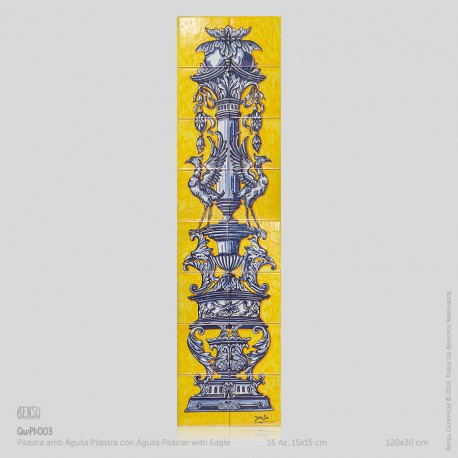 Pilaster with Eagle in Colour